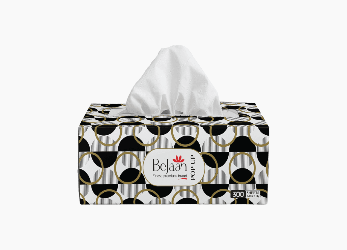 BeJaan 2-Ply Non-Perfumed Luxury Facial Tissues (150 Pop-Up Tissues)