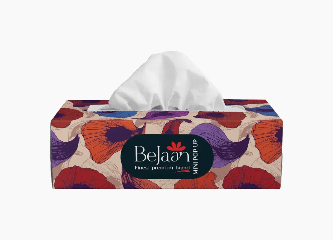 BeJaan 2-Ply Non-Perfumed Mini Pop-Up Luxury Facial Tissues