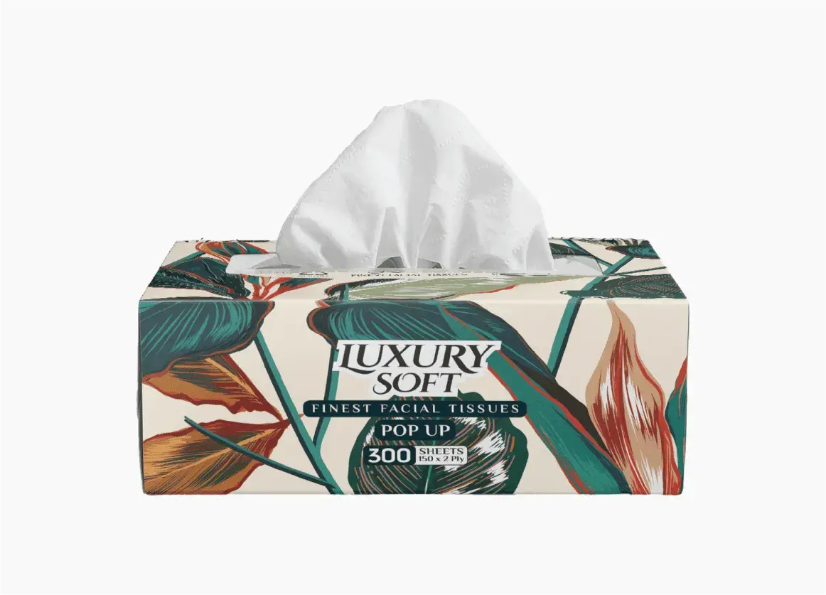 Luxury Soft 2-Ply Non-Perfumed Finest Facial Pop-Up Tissues